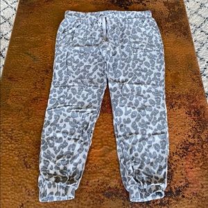 {Democracy} Animal Print Joggers. Size 4. So soft!